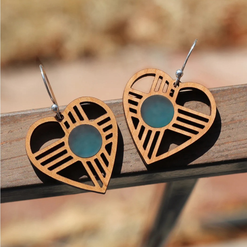 New Mexico Zia Symbol Earring